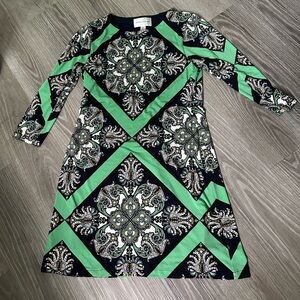 Donna Morgan, Printed Green Dress